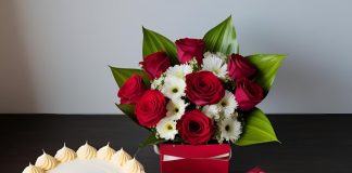 Combo To Make Moments Special A combo of cake, gift, and flowers